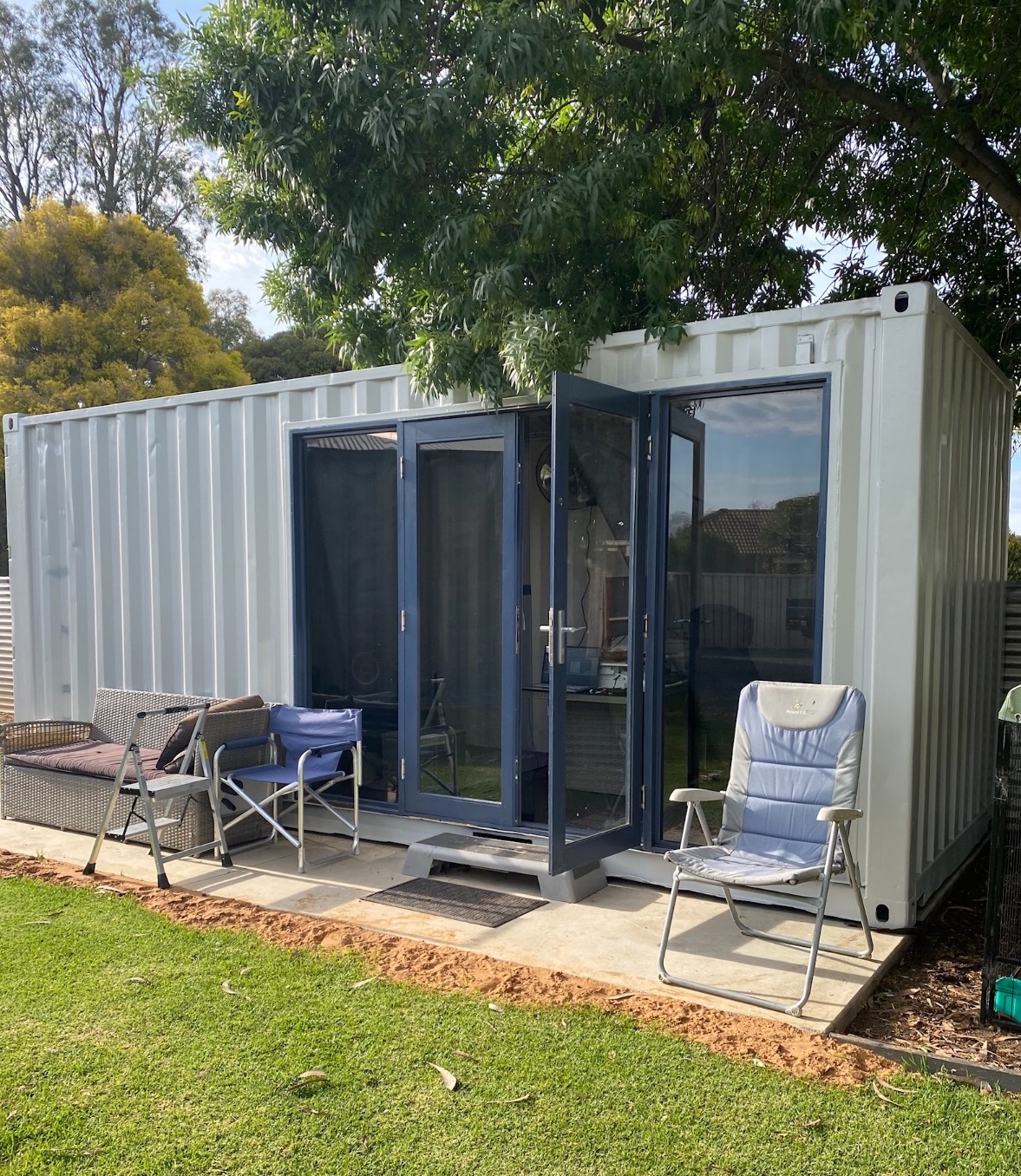Custom container delivered and installed